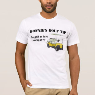 Tip de golf personnalisé Golfeur T-shirt blanc