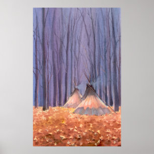 TIPI-BLÄTTER von SHARON SHARPE Poster