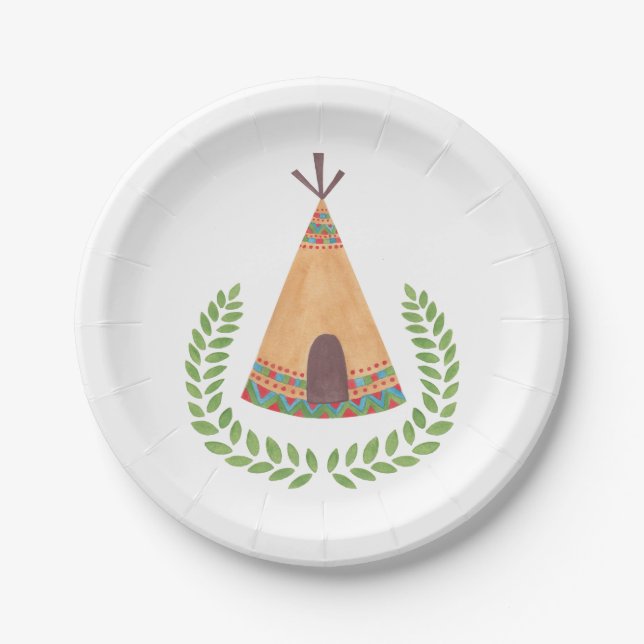 Tipi Pappteller (Vorderseite)