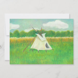 Tipi Teepee im Zentrum Minnesota Landschaft zeichn