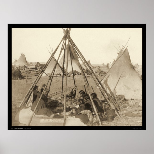 Tipi von Frau American Horse SD 1891 Poster (Vorne)