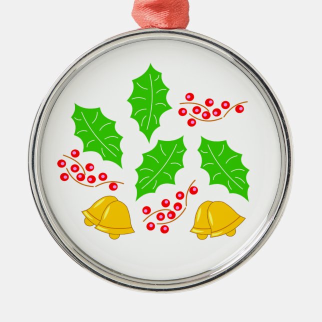 Tipo Bola Feliz Navidad Ornament Aus Metall (Vorne)