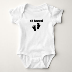 tipp konfrontiert Funny Faced Baby, Funny Boo, ges Baby Strampler