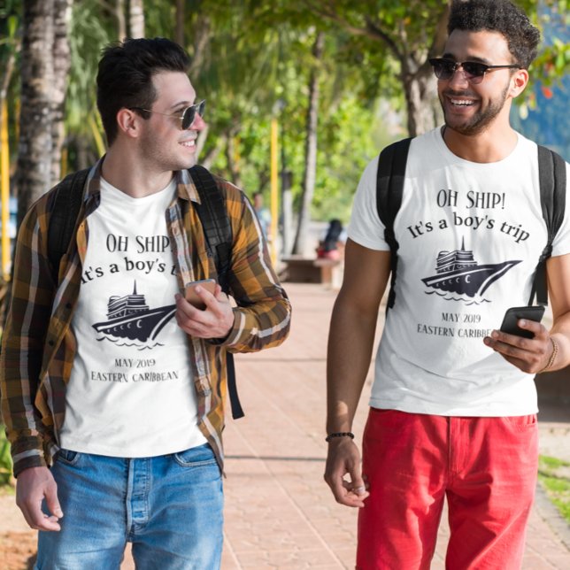 Tipp-Kreuzfahrtschiff des Bachelor Party Boys T-Shirt (Von Creator hochgeladen)