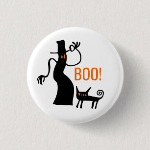 Tipp o' der HutHalloween-Ghost-Button Button