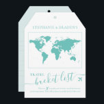 Tipp zur Schaufelliste Tag Shape Card Türkis<br><div class="desc">Türkisblaue Aquamarine Blue Luggage-Tag-förmige Eimer-Liste Duschgame-Karte,  die eine kreative Alternative Gästebuch,  wenn Freunde und Familie sie mit Reiseberatung und Urlaubsideen für das Hochzeit in Urlaubsort-Paar oder Reise-Thema Empfang oder Brautparty-Party füllen. Weitere Farben finden Sie in unserer Kollektion oder im Designer für Papiertraube Zazzle.</div>