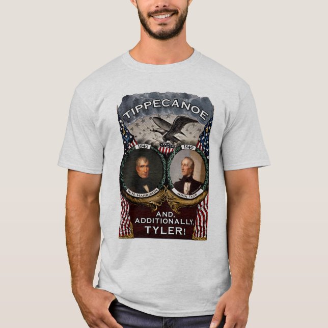 Tippecanoe das helle Shirt 1840 der Wahl-Männer (Vorderseite)