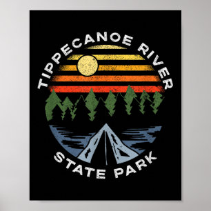 Tippecanoe River State Park Indiana Waldcamping Poster