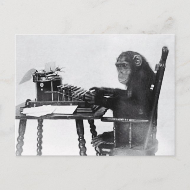 Tippenaffe Postkarte (Vorderseite)