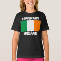 Tipperary, Irland mit irischer Flagge Girls