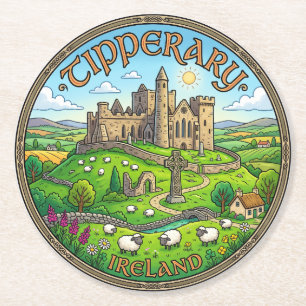 Tipperary Irland Runder Pappuntersetzer