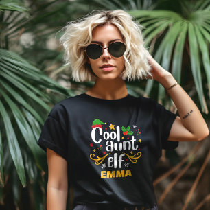 Tippfehler Coole Tante Elf Lustig Familie Passend T-Shirt