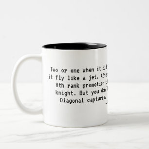 Tipps für Schach Zweifarbige Tasse