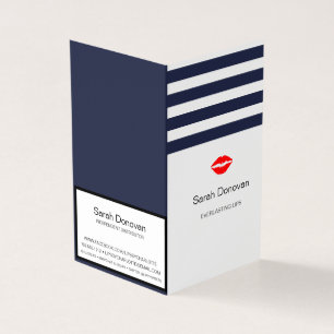 Tipps und Tricks für den Navy Stripe Lip-Produktv Visitenkarten