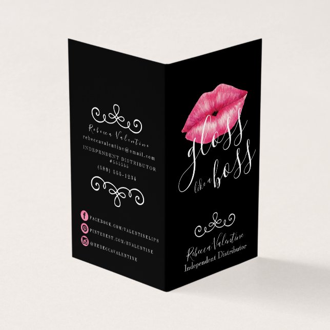 Tipps und Tricks Lipsense Distributor Business Car Visitenkarten (Vorderseite)