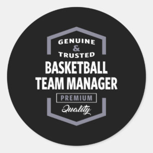 Tipps zum Logo-Geschenk für Basketball Team Manage Runder Aufkleber