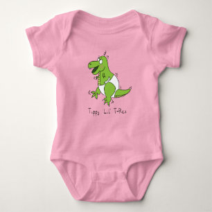 Tippy Lil T-rex Baby Dinosaur Baby Kids Bodysuit Strampler