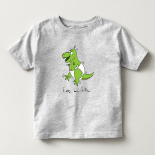 Tippy Lil T-rex Baby Dinosaur Toddler Kids T-Shirt