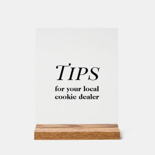 Tips-Zeichen Acrylschild