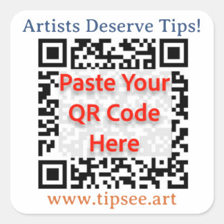 TipSee-Mitglieds-QR-Sticker, 1,5 Zoll quadratisch Quadratischer Aufkleber