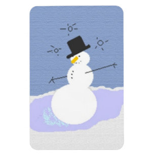 Tipsy der Schneemann Magnet