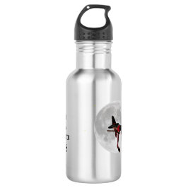 Tipsy Hexe auf Flug Broom Water Flasche Edelstahlflasche