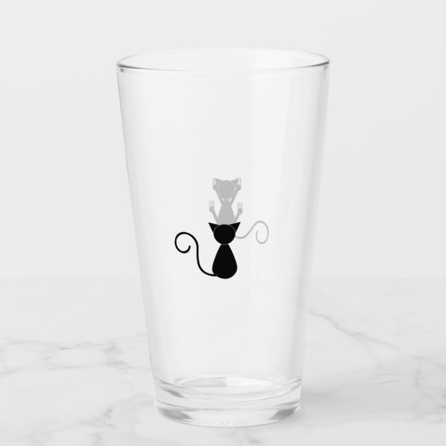 Tipsy Kitty Glas (Vorderseite)