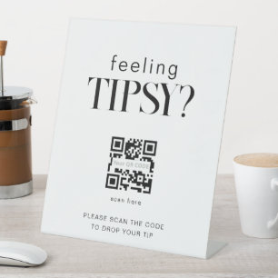 Tipsy Qr code Panneau d'extrémité de barre
