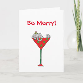 Tipsy-tinis Elefant Feiertagskarte