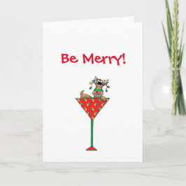 Tipsy-tinis Rentier Feiertagskarte