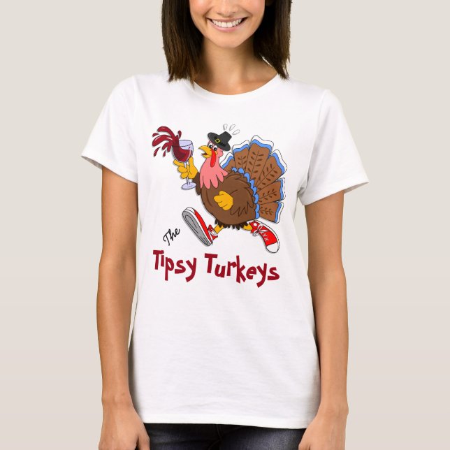 Tipsy Türkei (Wein) T-Shirt (Vorderseite)
