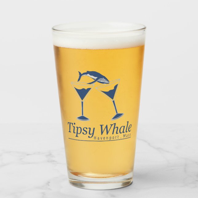 Tipsy-Wal-Pint-Glas Glas (Vorne (Gefüllt))