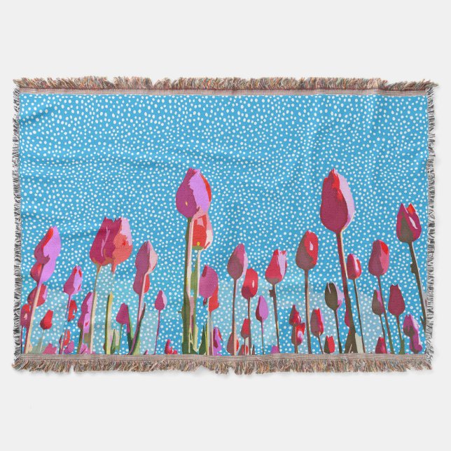 Tiptoe durch die Tulpen mit mir Decke (Vorderseite)