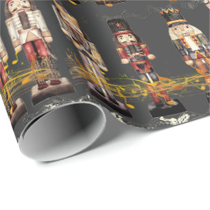 Tiptop Nutcracker Kings Musical Staff Geschenkpapier