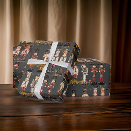 Tiptop Nutcracker Kings Musical Staff Geschenkpapier