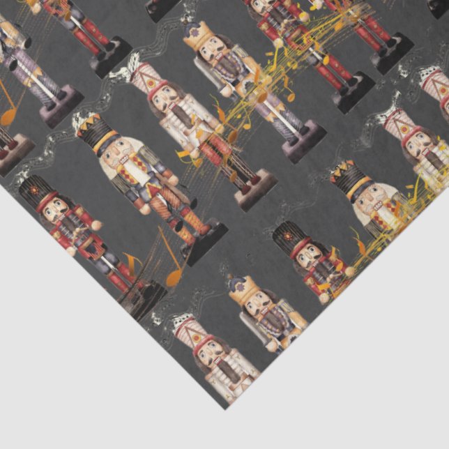 Tiptop Nutcracker Kings Musical Staff Seidenpapier (Detail)