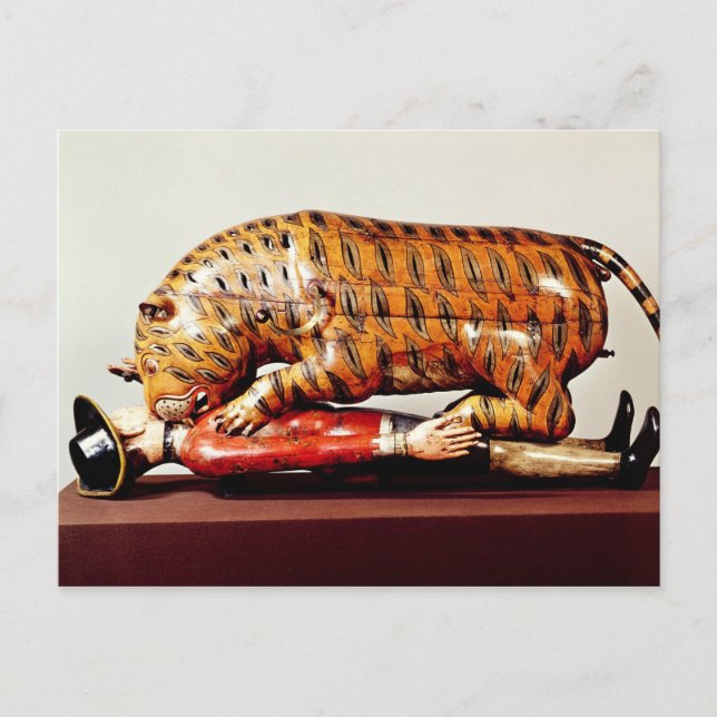 Tipu's Tiger, c.1790 (Holz) Postkarte (Vorderseite)