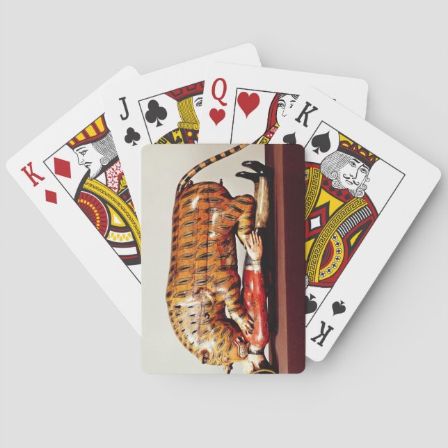Tipu's Tiger, c.1790 (Holz) Spielkarten (Rückseite)