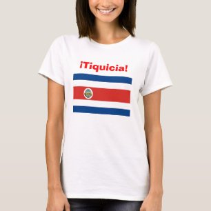 tiquicia, costa_rica_flag, tico, tica, Costa Rica T-Shirt