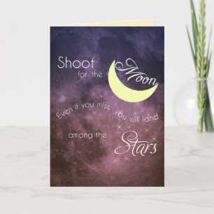 Tir pour la carte de voeux inspirée de la Lune