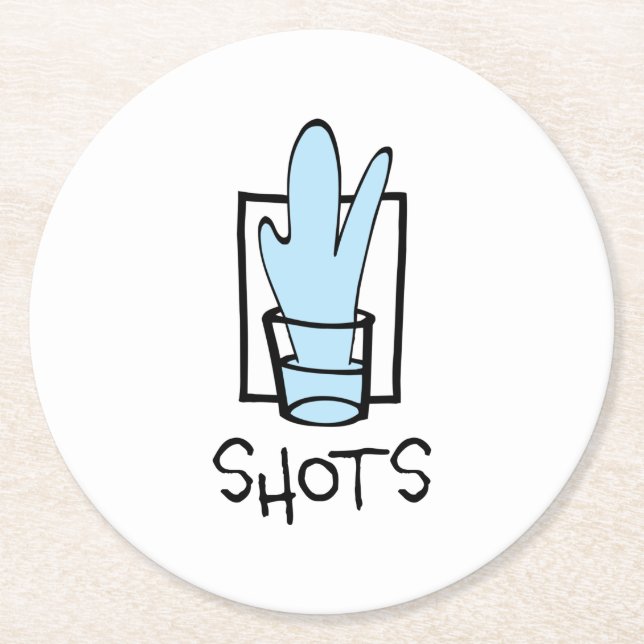 Tirages Dessous de verre de papier rond (Devant)