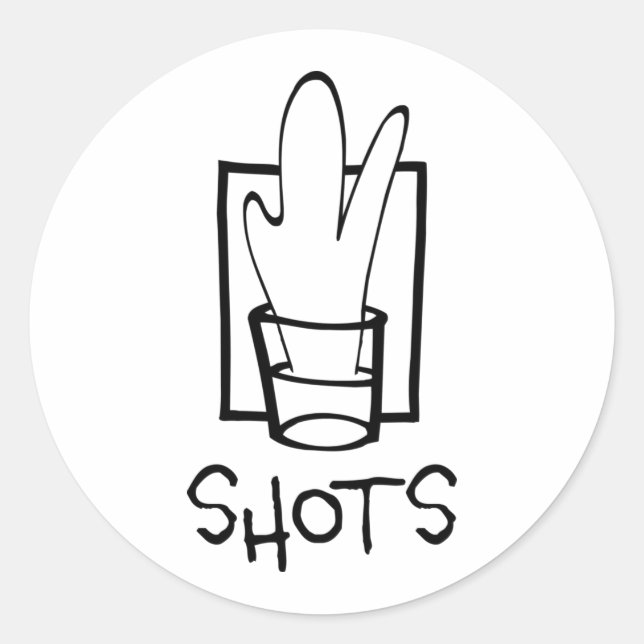 Tirages - Sticker rond classique (Devant)
