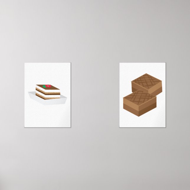 Tiramisu and Brownies Bilderwand Sets (Vorderseite)