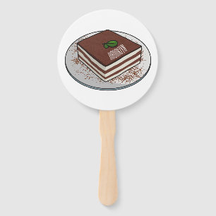 Tiramisu cake Cartoon Fächer