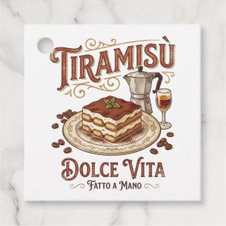 Tiramisu Dolce Vita Italienisches Dessert Geschenkanhänger