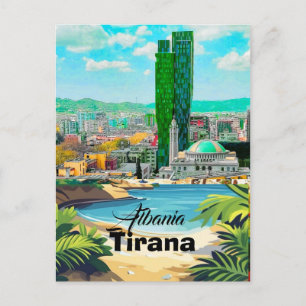 Tirana Albanie Carte Postale Art, Tirana Carte Pos