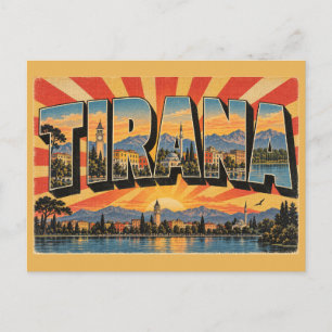 Tirana Albanien Bunte Stadt Seenkunst Postkarte