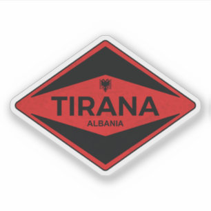 Tirana Albanien Vintag Aufkleber