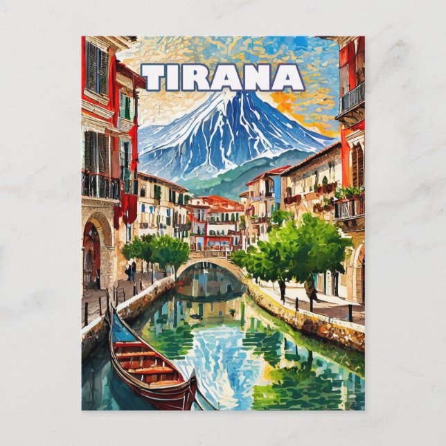 Tirana blüht, Juwel der Balkanstaaten Postkarte (Vorderseite)