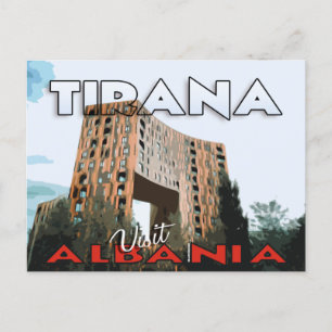 Tirana, Visite Albanie, carte postale